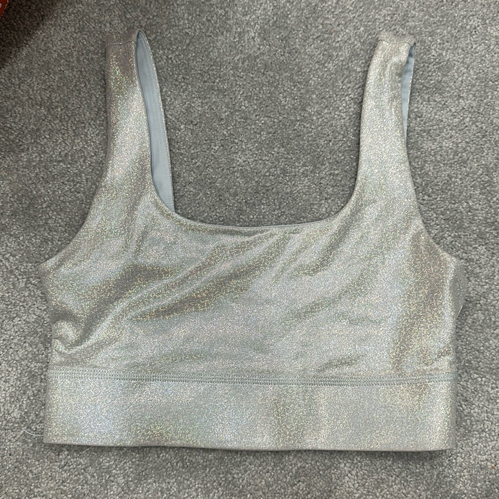 Fabletics metallic sports bra. Size small.